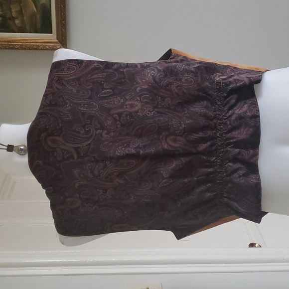 Unisex leather/silk vest - Picture 4 of 6